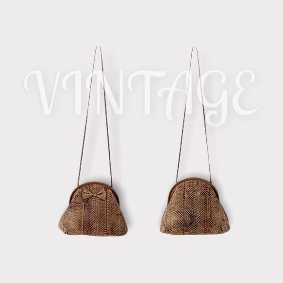 The marvelous Miss Maisel Shoulder Bag vintage Bow / Pleated beautiful bag